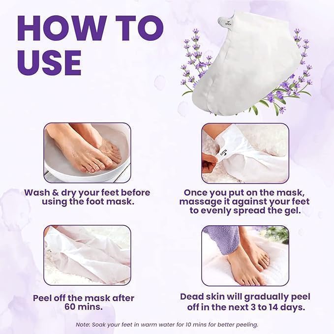 SeoulSkin Exfoliating Foot Mask for Men & Women (1 Pair)