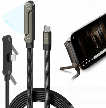 240W Foldable Type-C to C Fast Charger Cable For Android and Iphone