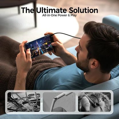 240W Foldable Type-C to C Fast Charger Cable For Android and Iphone