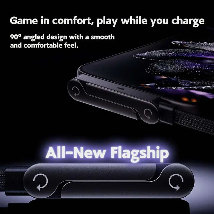 240W Foldable Type-C to C Fast Charger Cable For Android and Iphone