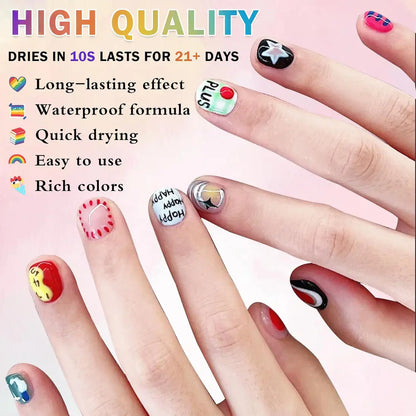 Nail Art Marker Pens | 12 Color Set