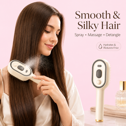 WomShine™ Rechargeable Spray Massage Hair comb