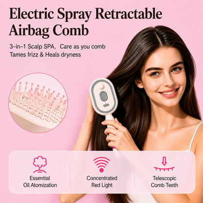 WomShine™ Rechargeable Spray Massage Hair comb