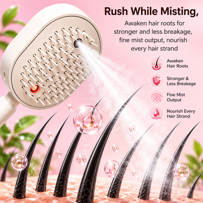 WomShine™ Rechargeable Spray Massage Hair comb
